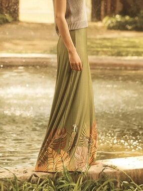 Farm Rio Anthropologie Guadeloupe Wide Leg Pants